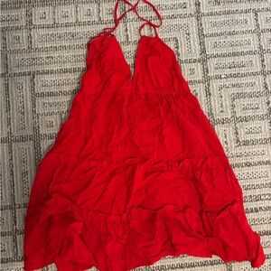 Wild Fable Red Halter Mini Dress